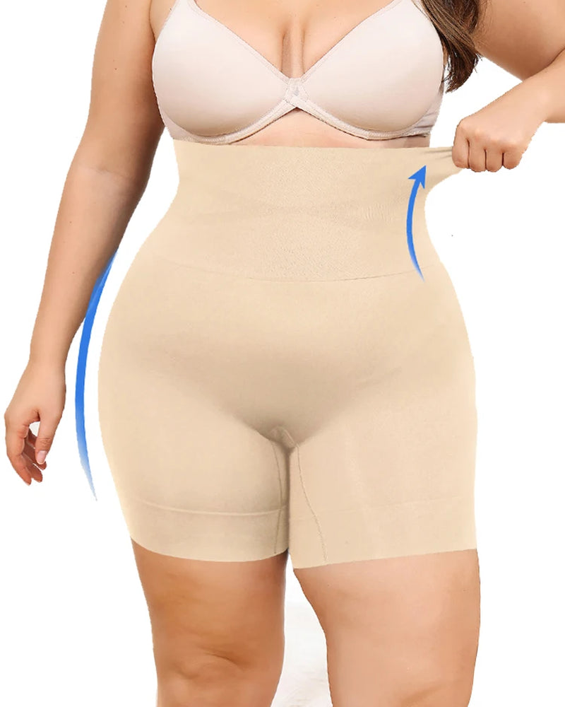 Plus Size Womens Shapewear High Waisted Body Shaper Tummy Control Panties Obesity Slimming Shapers Waist Trainer Shaping Shorts