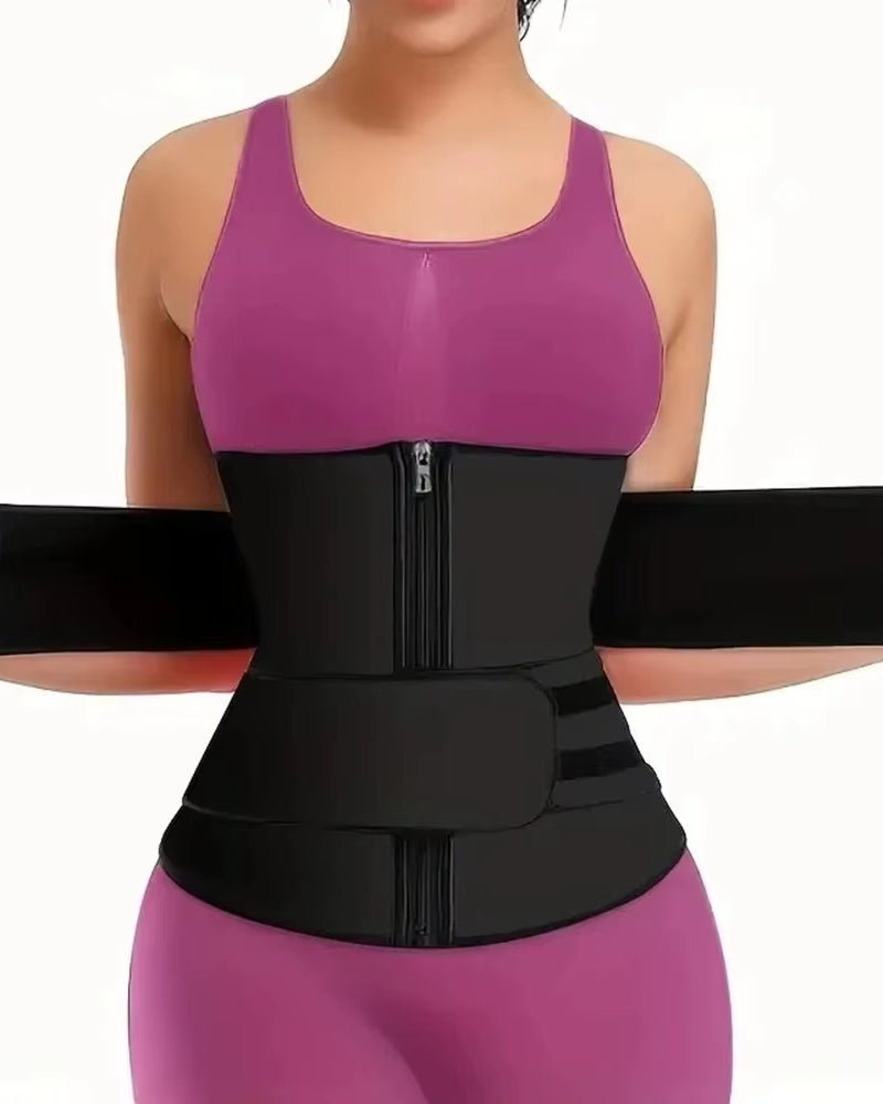 1Pc Waist Trainer Slimming Body Shaper Fitness Belt Weight Loss Fat Burning Sport Girdle Sweat Trimmer Workout Cincher Shapewear