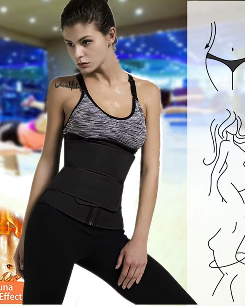 1Pc Waist Trainer Slimming Body Shaper Fitness Belt Weight Loss Fat Burning Sport Girdle Sweat Trimmer Workout Cincher Shapewear