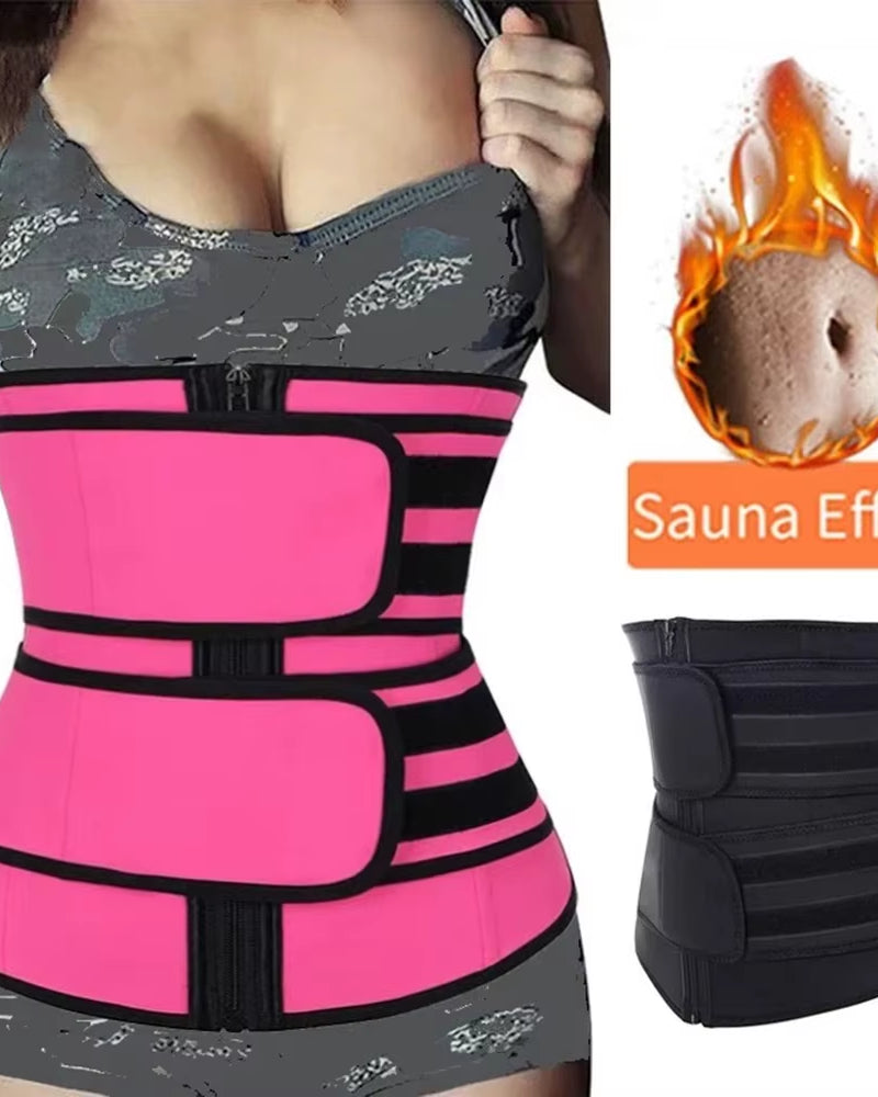1Pc Waist Trainer Slimming Body Shaper Fitness Belt Weight Loss Fat Burning Sport Girdle Sweat Trimmer Workout Cincher Shapewear
