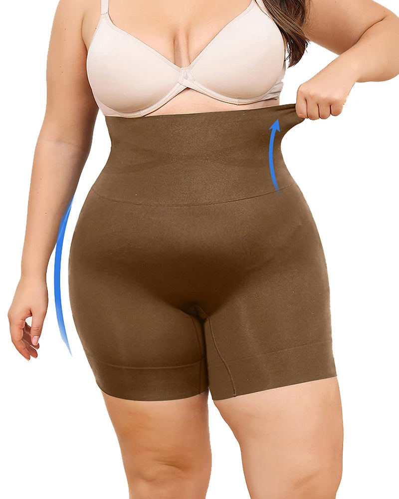 Plus Size Womens Shapewear High Waisted Body Shaper Tummy Control Panties Obesity Slimming Shapers Waist Trainer Shaping Shorts