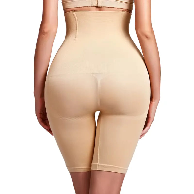 Women'S Underwear High Waist Shaping Boyshort Panties Tummy Control Butt Lifting Slimming Shorts Shapewear Seamless Shaper