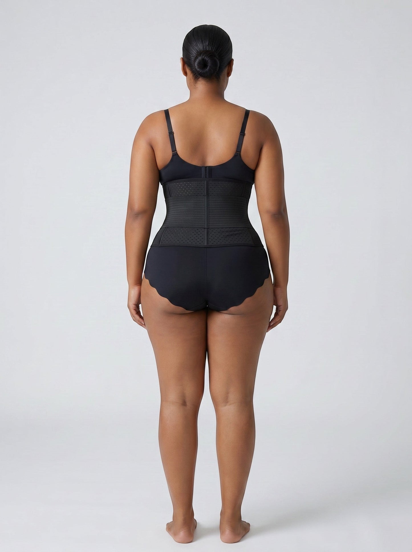 bys-store-3136505-215991 DualCore black neoprene waist trainer with double belt system for back support and compression