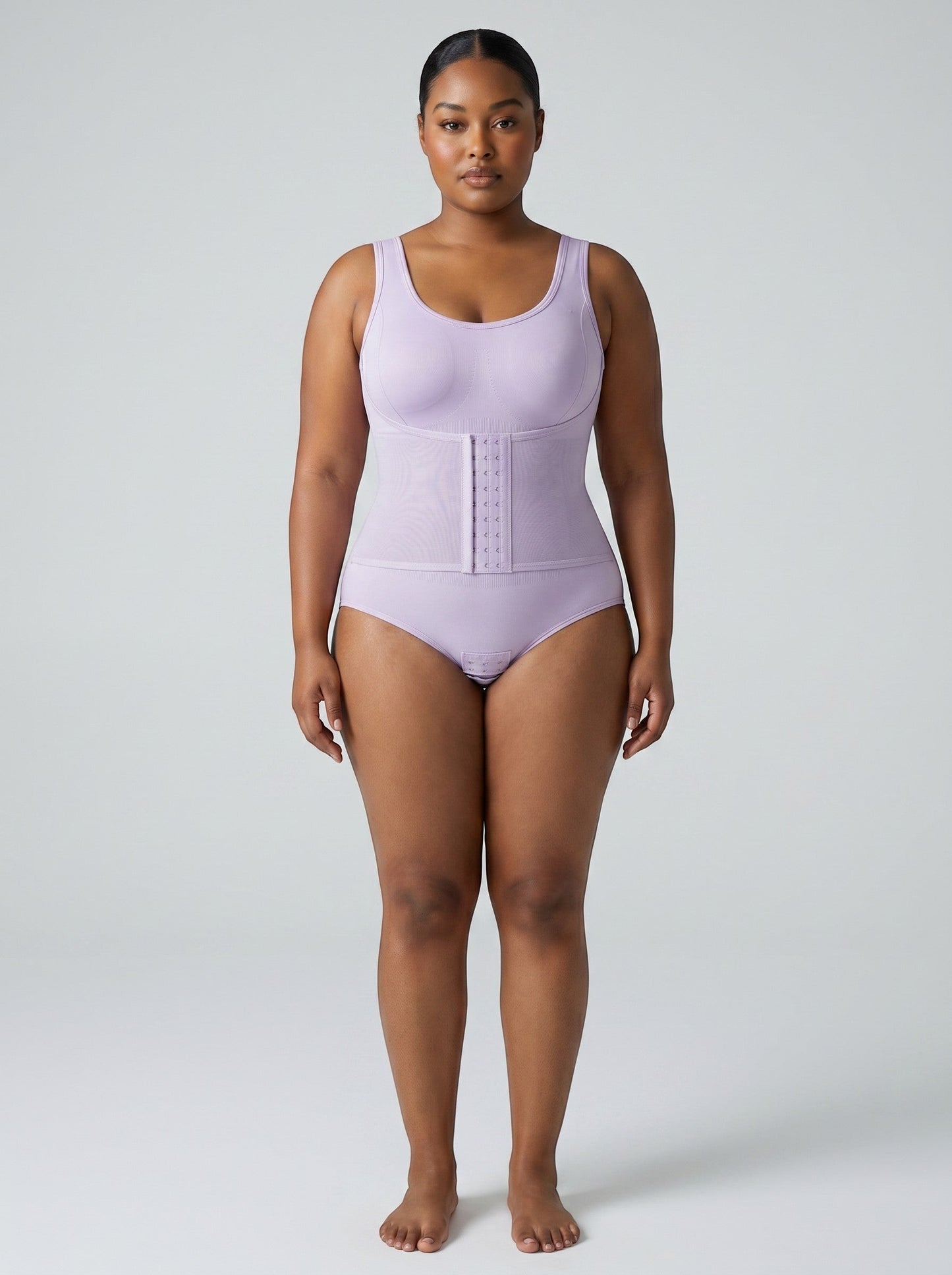 bys-store-3136505-215991 ZipForm lavender bodysuit with front zipper waist trainer for tummy control and seamless shaping