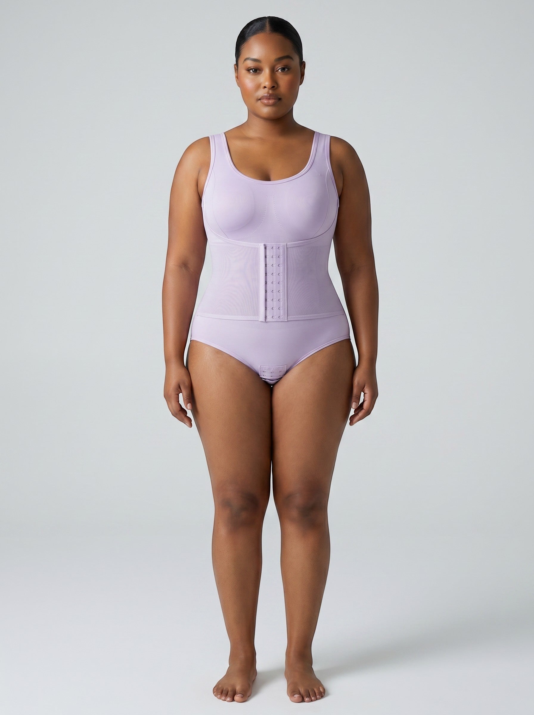 bys-store-3136505-215991 ZipForm lavender bodysuit with front zipper waist trainer for tummy control and seamless shaping