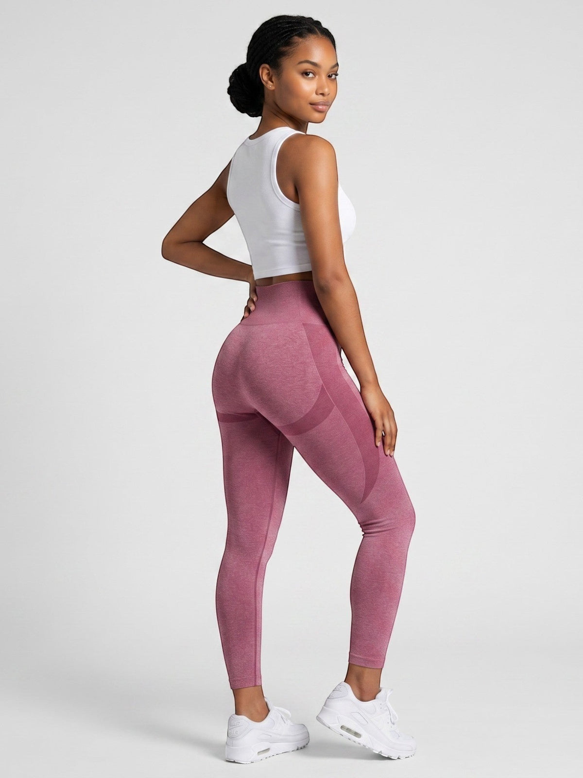 bys-store-3136505-215991 ContourFlex seamless high-waist leggings in dusty rose with booty contouring design