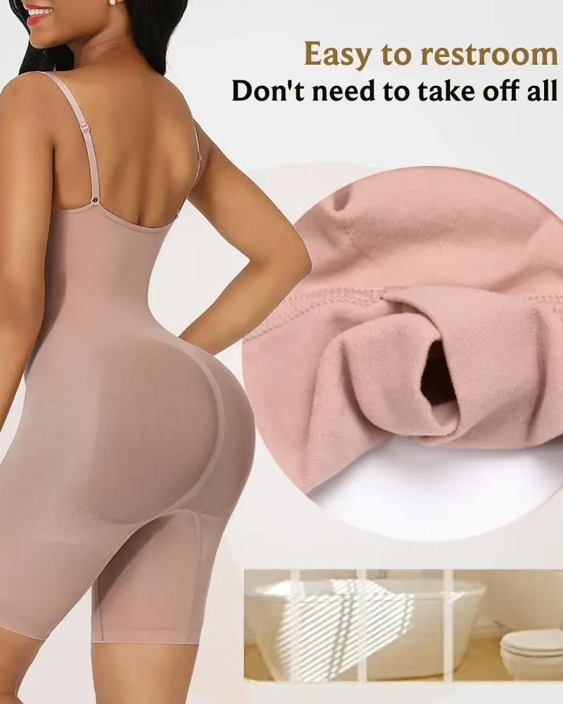 One Piece Shapewear Bodysuit Tummy Control Waist Cincher Slimming Seamless Lifting Underwear for Women